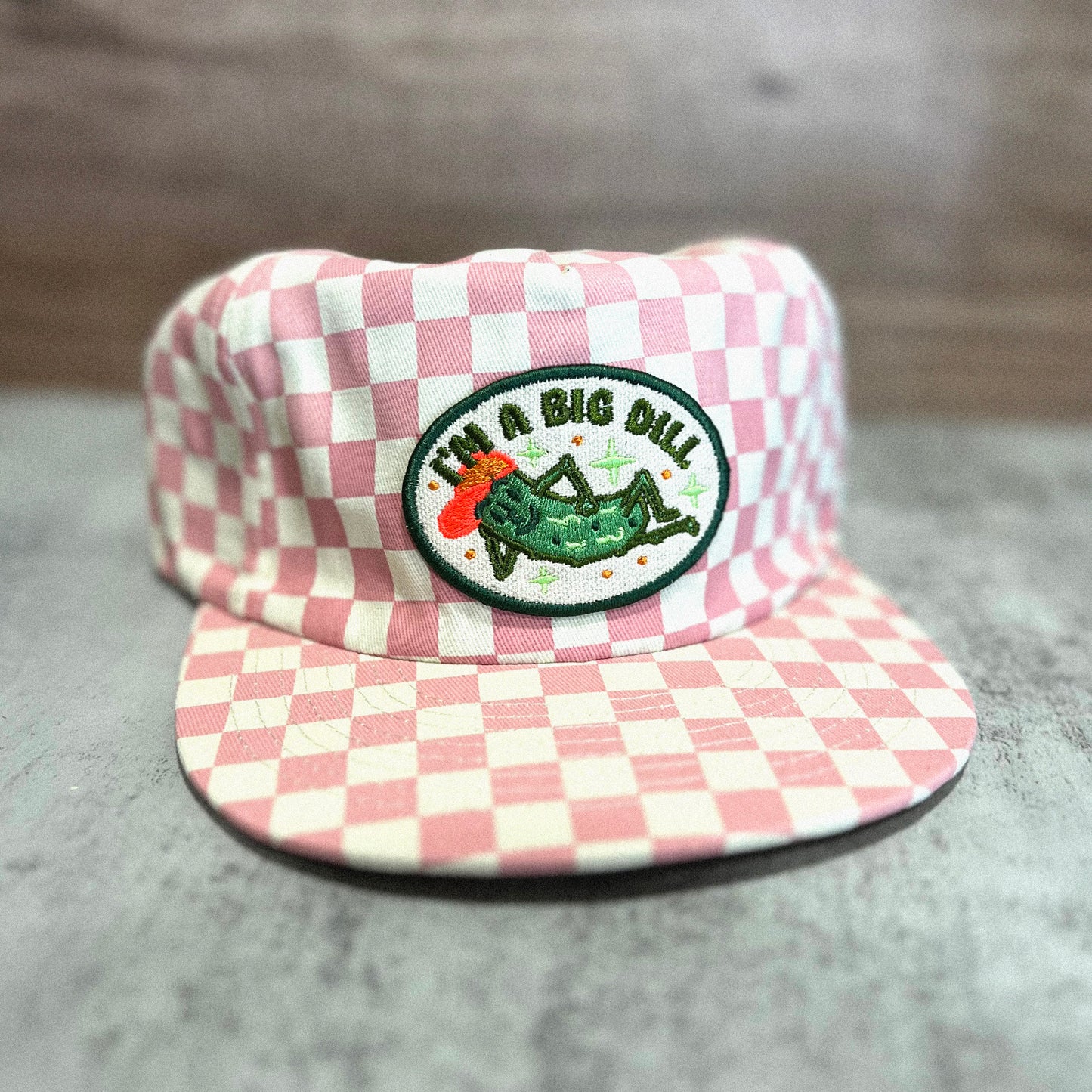 Big Dill Pickle 5-Panel Checkered Floppy Hat