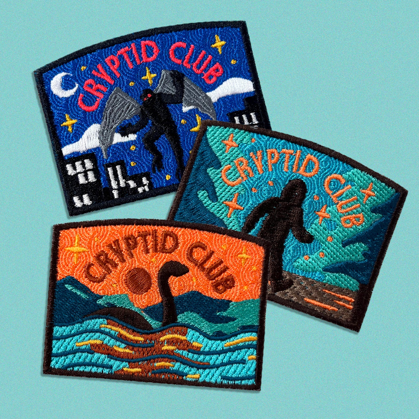 Cryptid Club Patch Set
