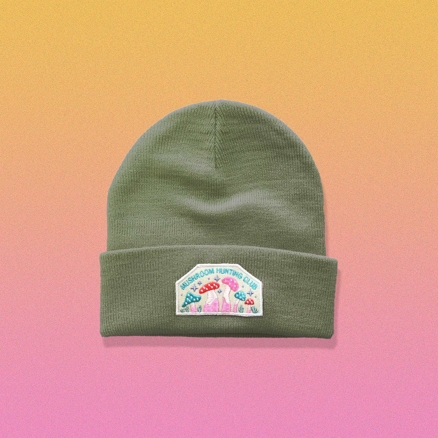 Mushroom Hunting Club Cuffed Beanie