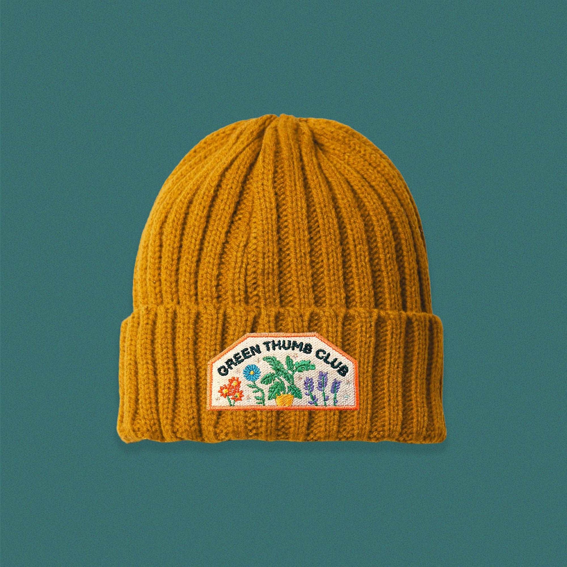 Green Thumb Club Cable Knit Beanie