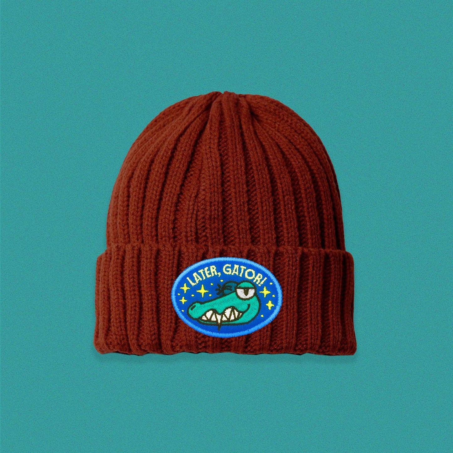 Later Gator Cable Knit Beanie