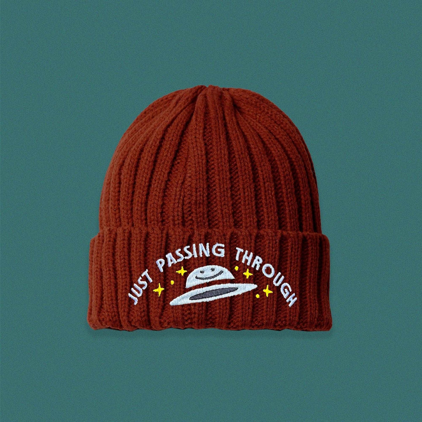 Just Passing Through Cable Knit Beanie