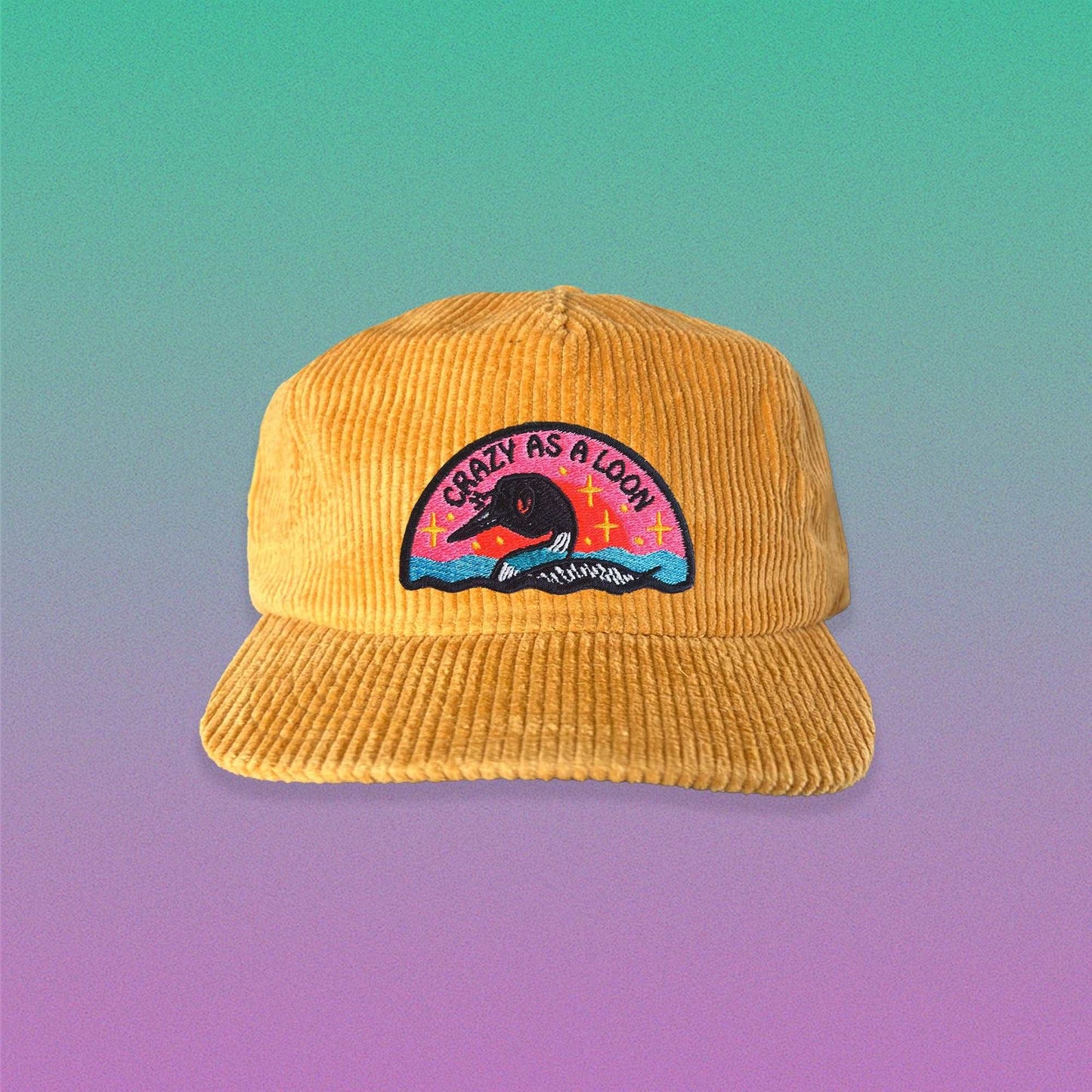 Crazy as a Loon 5-Panel Corduroy Hat
