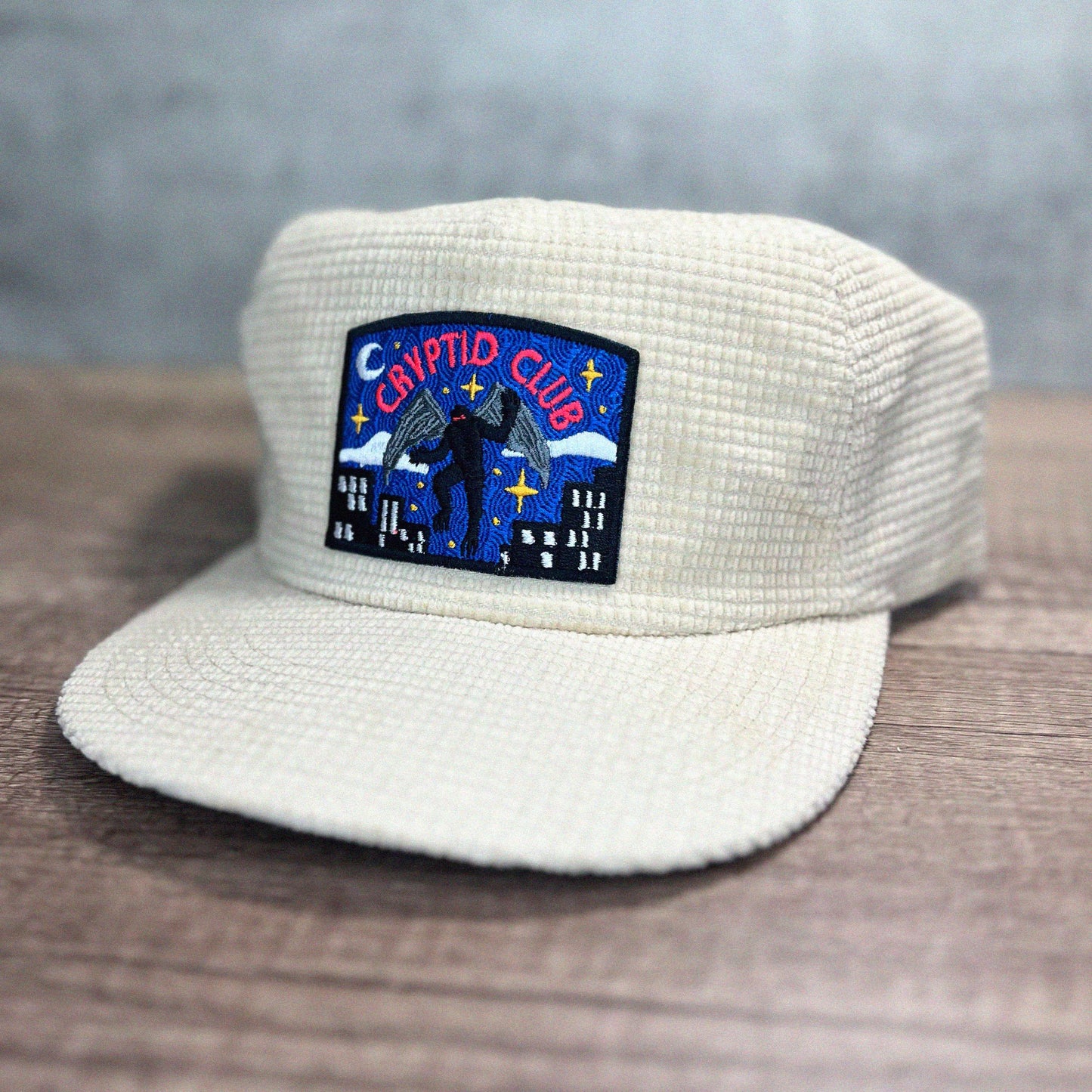 Mothman Cryptid Club Waffle Corduroy Hat
