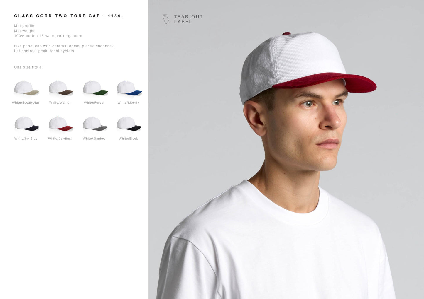 Big Dill Pickle 5-Panel Two-Tone Corduroy Snapback Hat