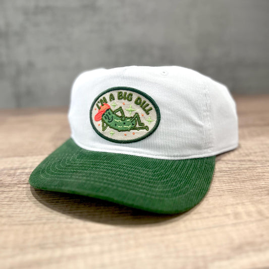 Big Dill Pickle 5-Panel Two-Tone Corduroy Snapback Hat