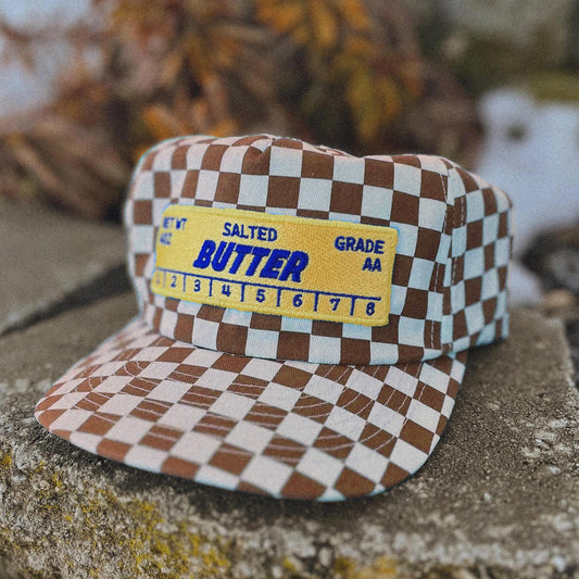 Butter Stick 5-Panel Checkered Floppy Hat