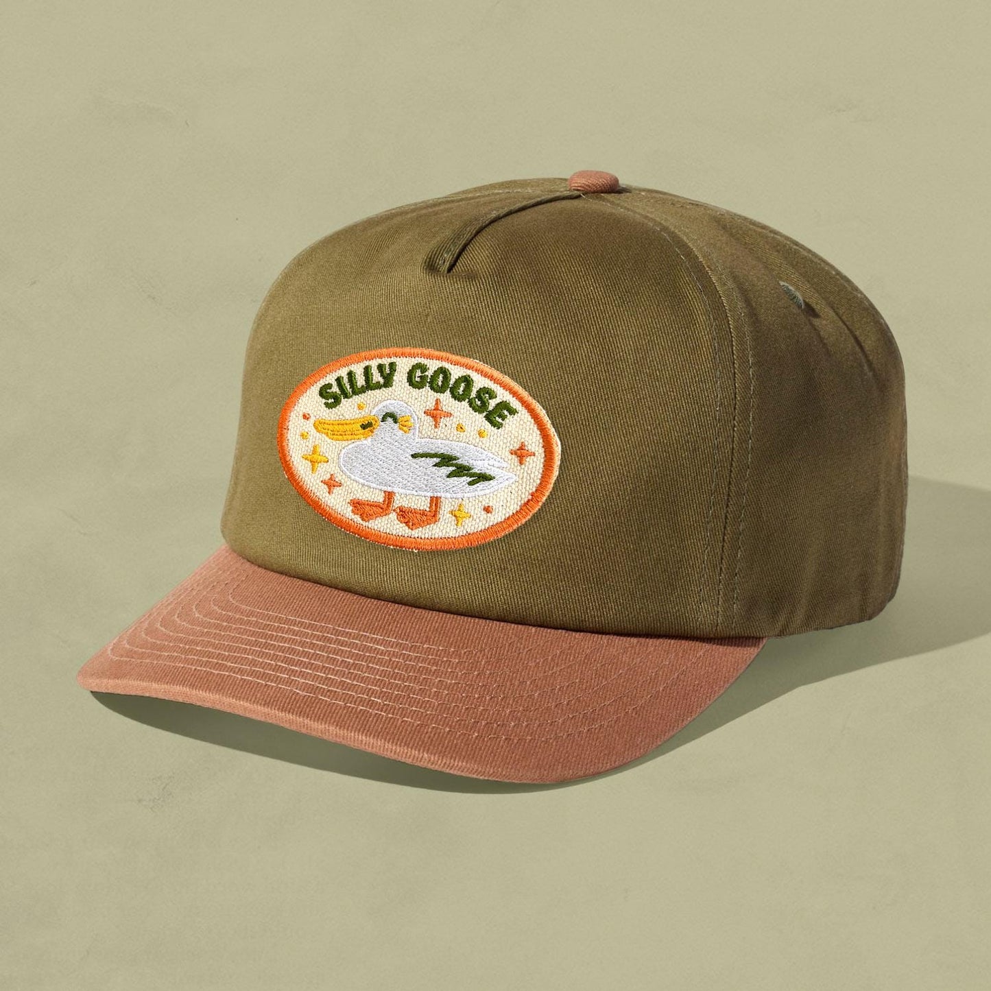 Silly Goose Retro Two-Tone 5-Panel Floppy Cap