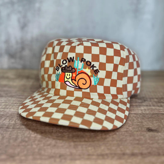 Slow Poke 5-Panel Checkered Floppy Hat