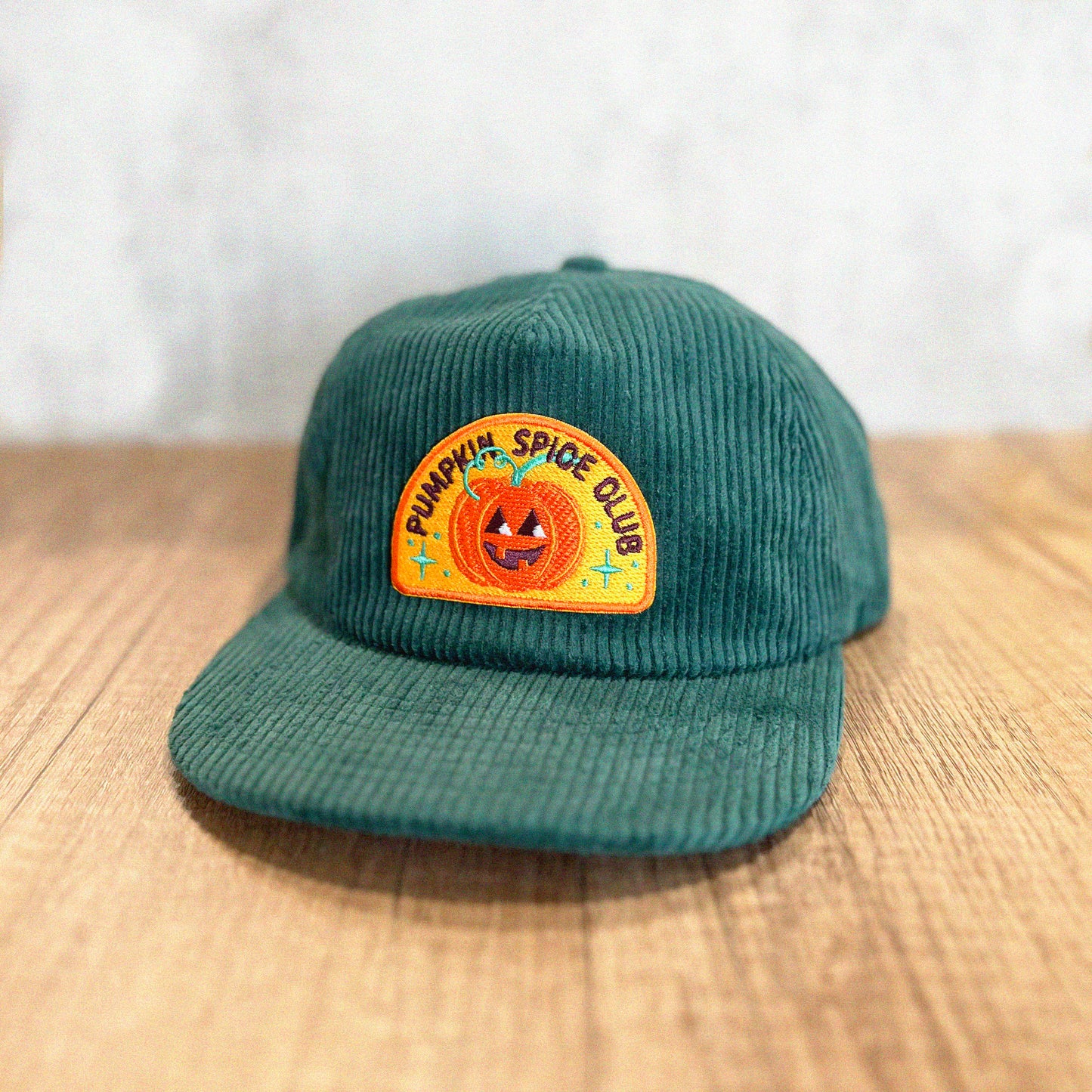 Pumpkin Spice Club 5-Panel Corduroy Hat