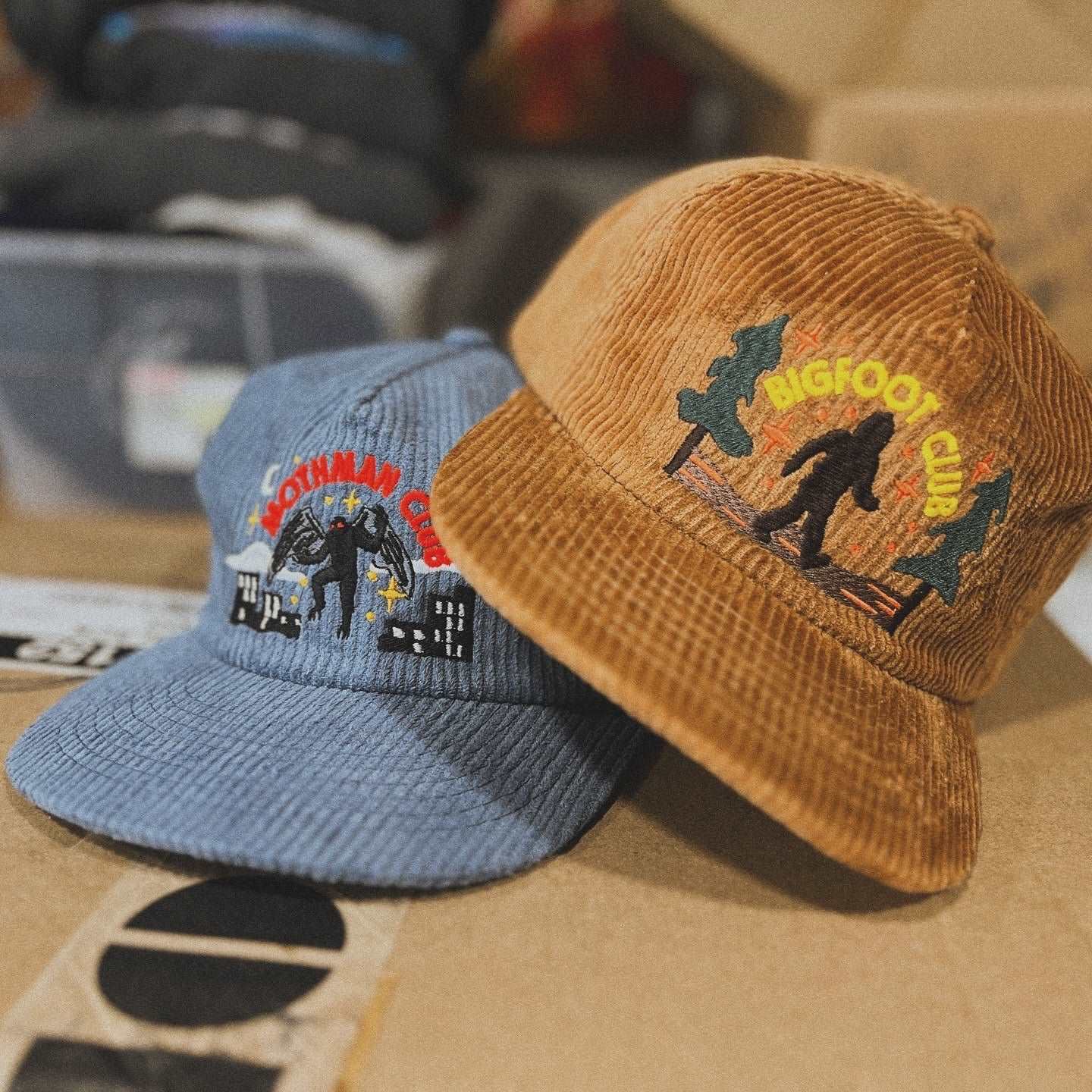 Mothman Cryptid Club 5-Panel Corduroy Hat