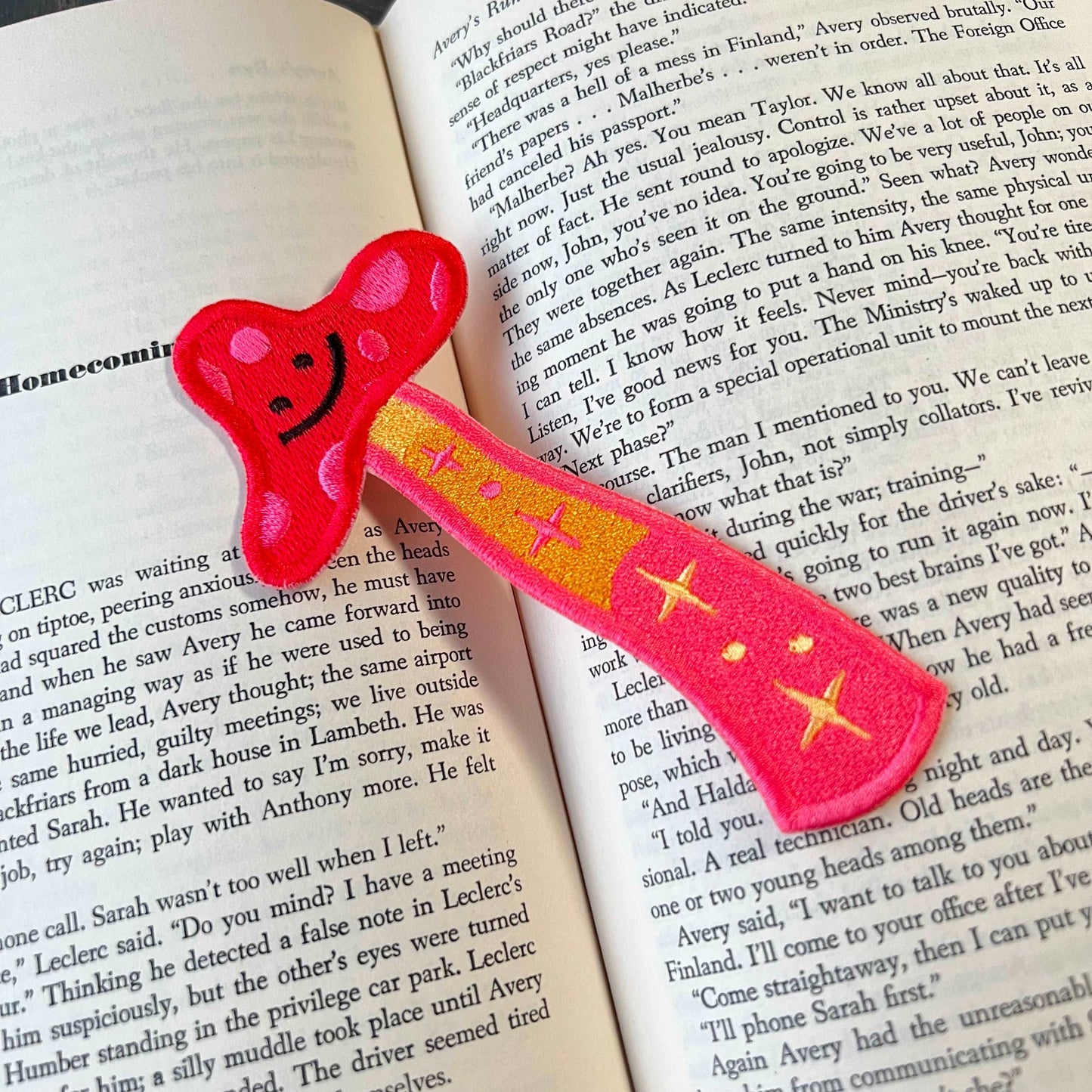 Mushroom Embroidered Bookmark