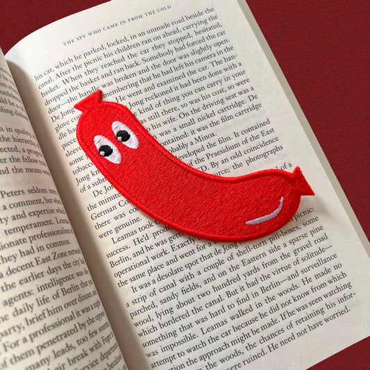 Hotdog Embroidered Bookmark