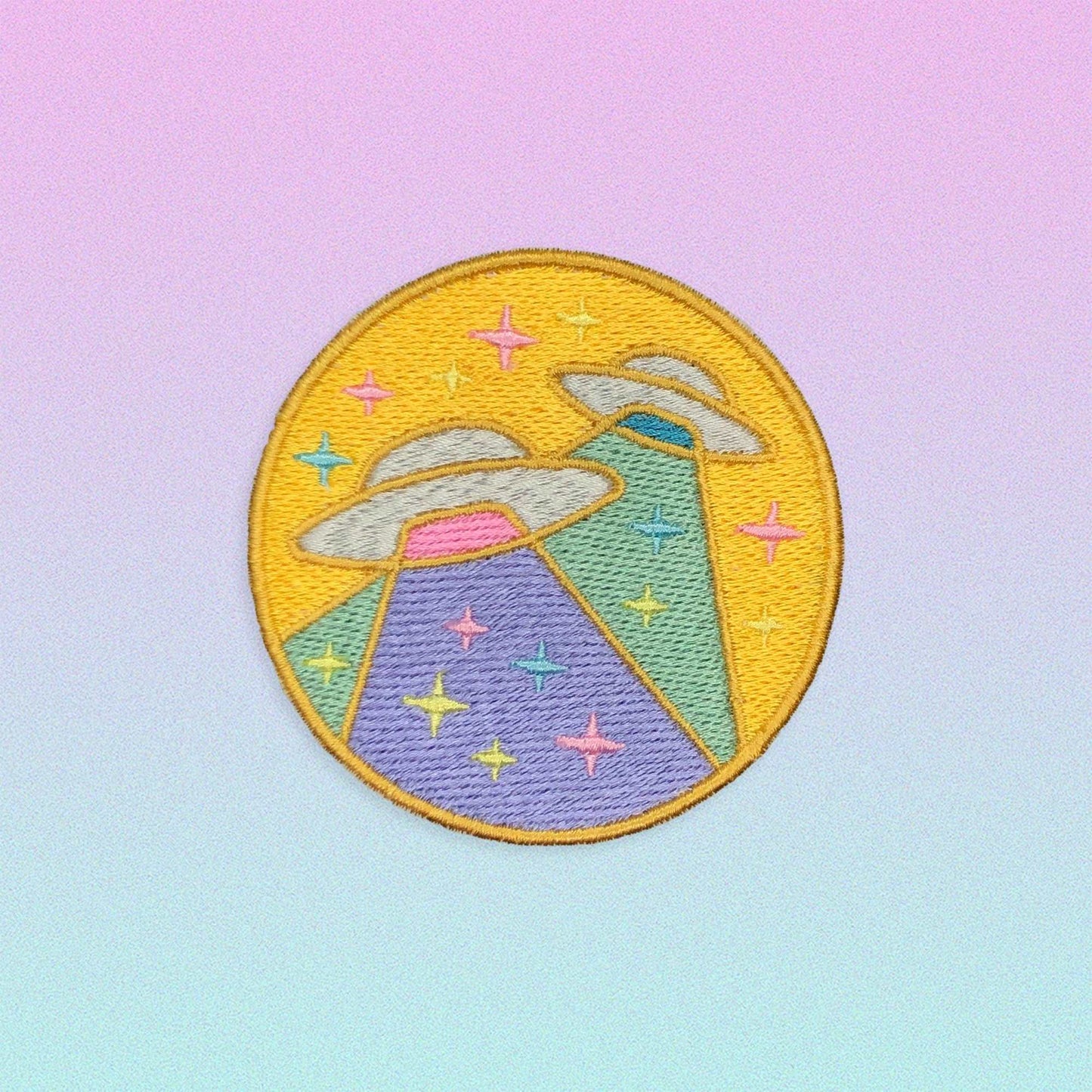 Gold UFO Patch