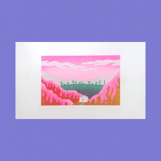 Bubblegum Nightmare Risograph Print