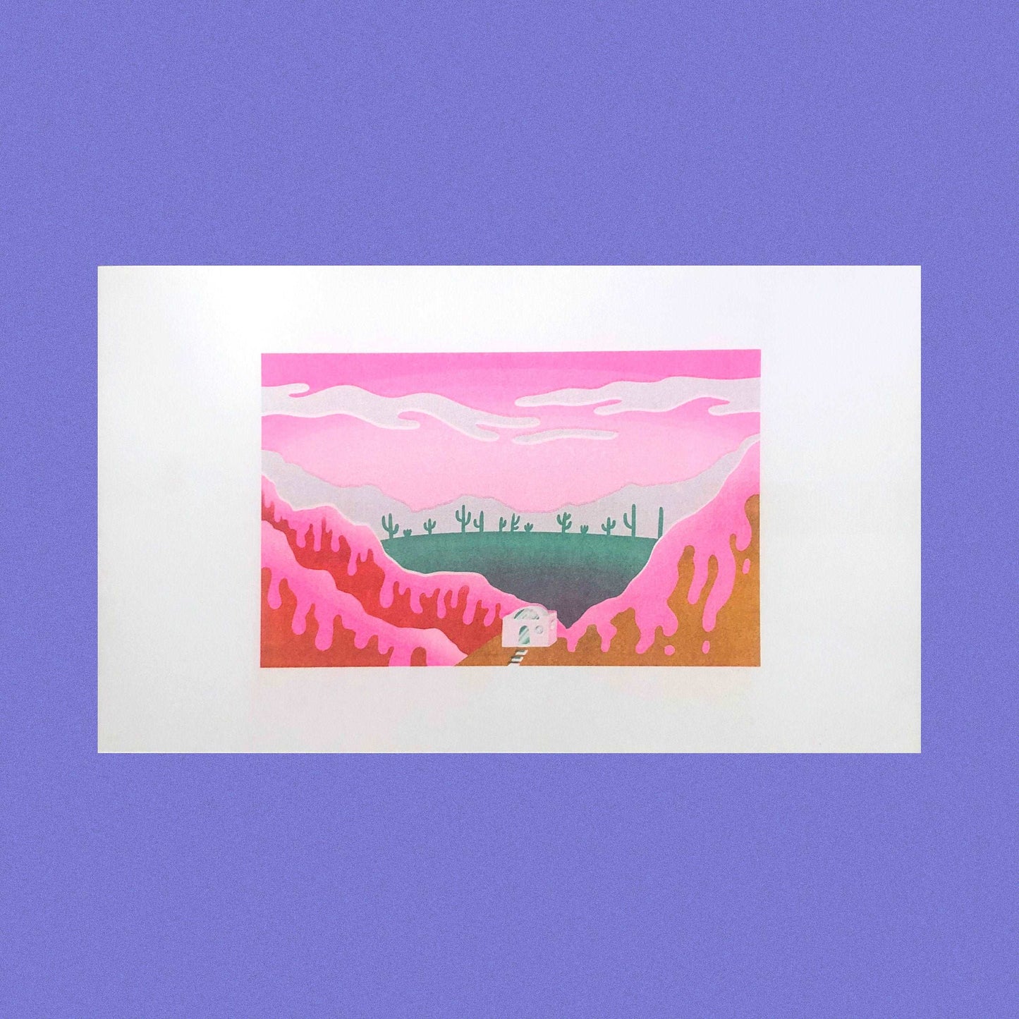 Bubblegum Nightmare Risograph Print