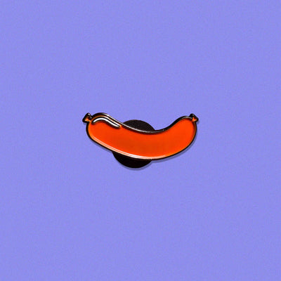 Hotdog Enamel Pin