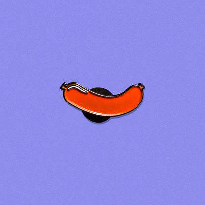 Hotdog Enamel Pin