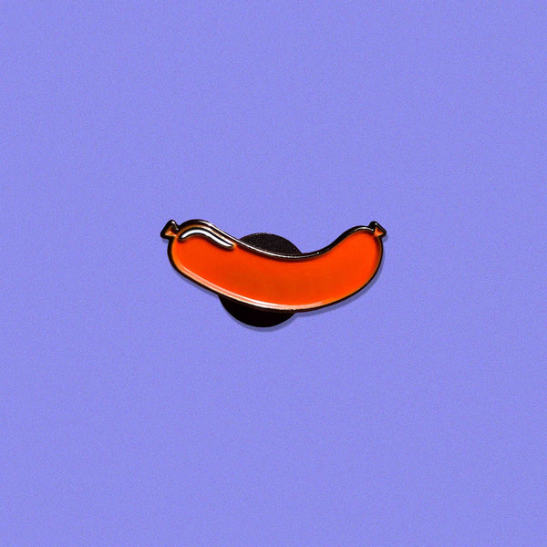Hotdog Enamel Pin