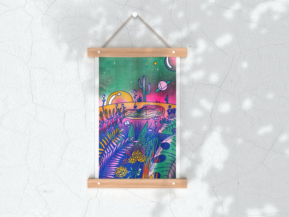 The Crystal Lake 11"x17" Tabloid Risograph Print