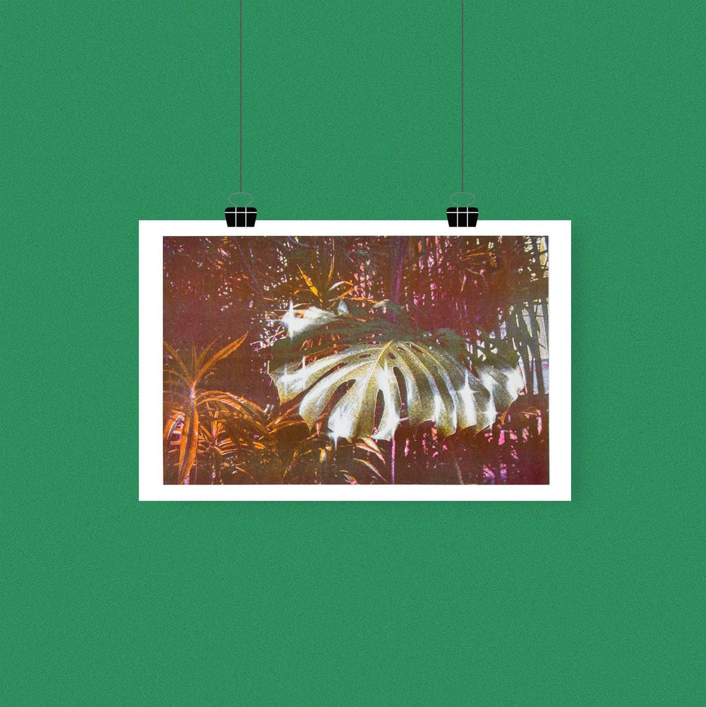 Monstera Riso Print