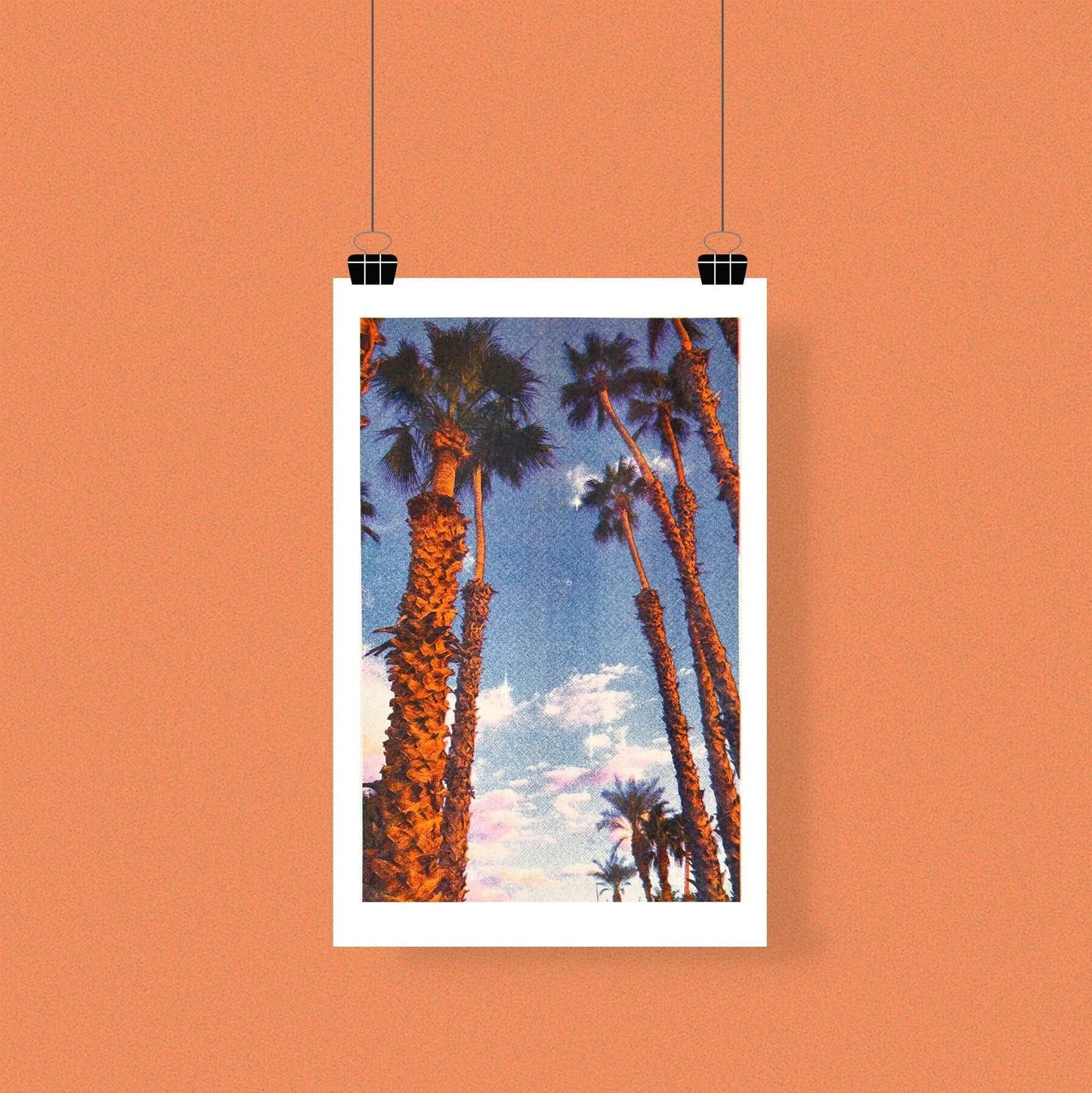 Palm Tree Riso Print