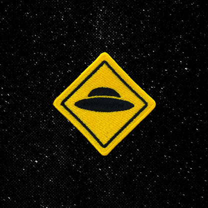 UFO Warning Sign Patch