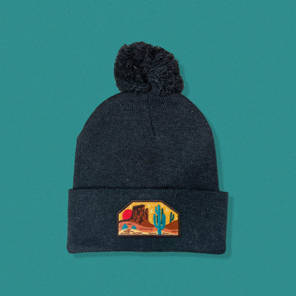 Wild West Pom Pom Beanie