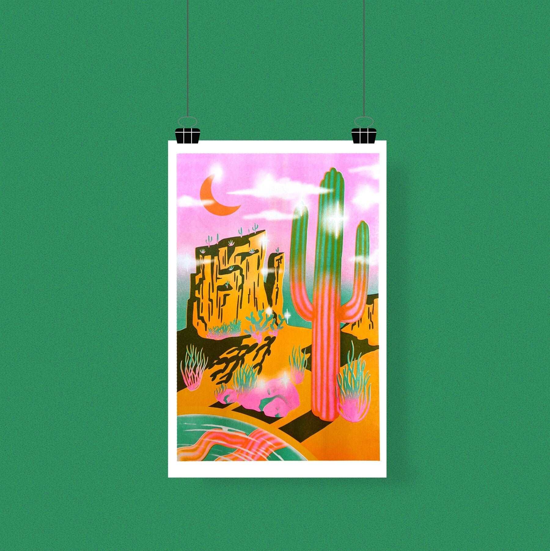 Bubblegum Mirage Risograph Print