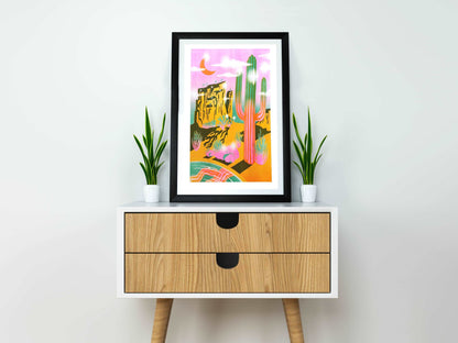 Bubblegum Mirage Risograph Print