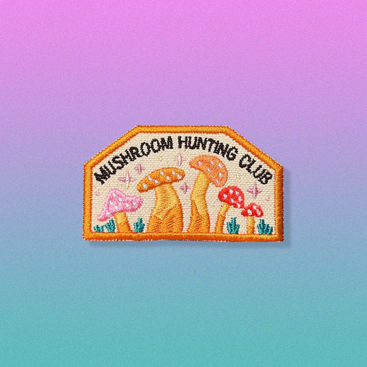 Mushroom Hunting Club Patch