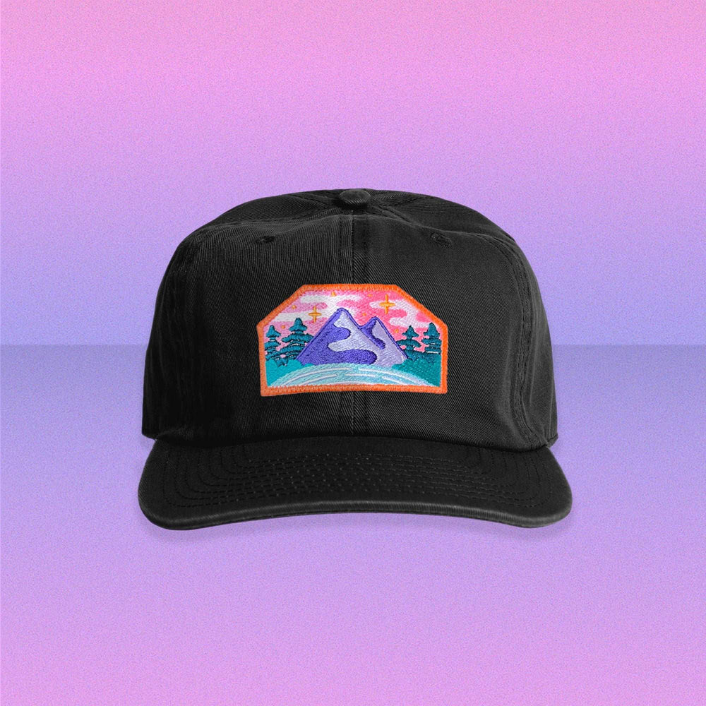 Mystical Mountain Floppy Cap