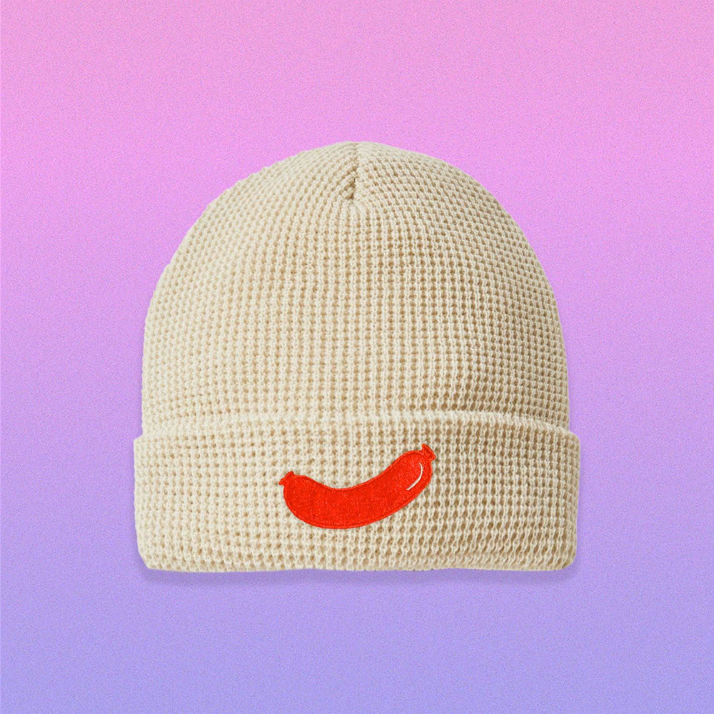 Hotdog Waffle Beanie