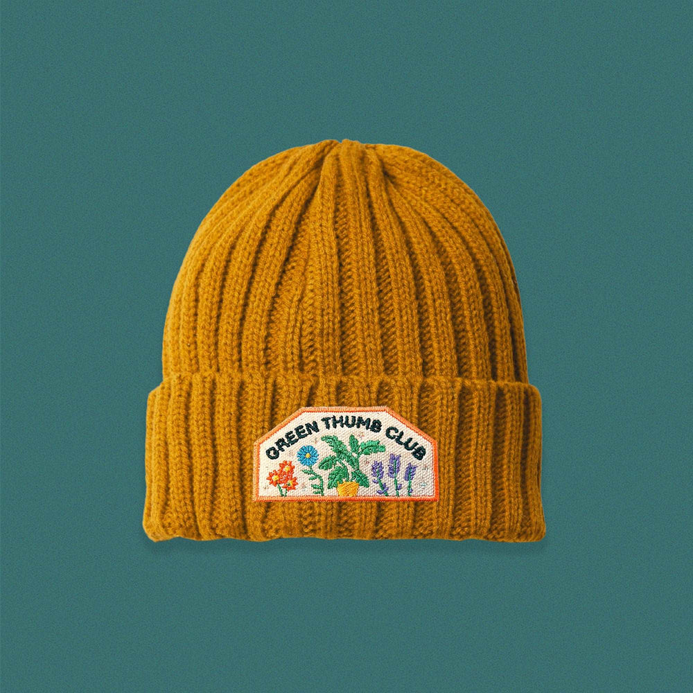 Green Thumb Club Cable Knit Beanie