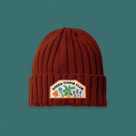 Green Thumb Club Cable Knit Beanie