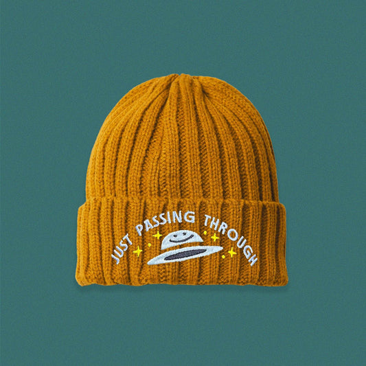 Just Passing Through Cable Knit Beanie