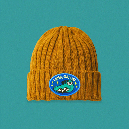 Later Gator Cable Knit Beanie