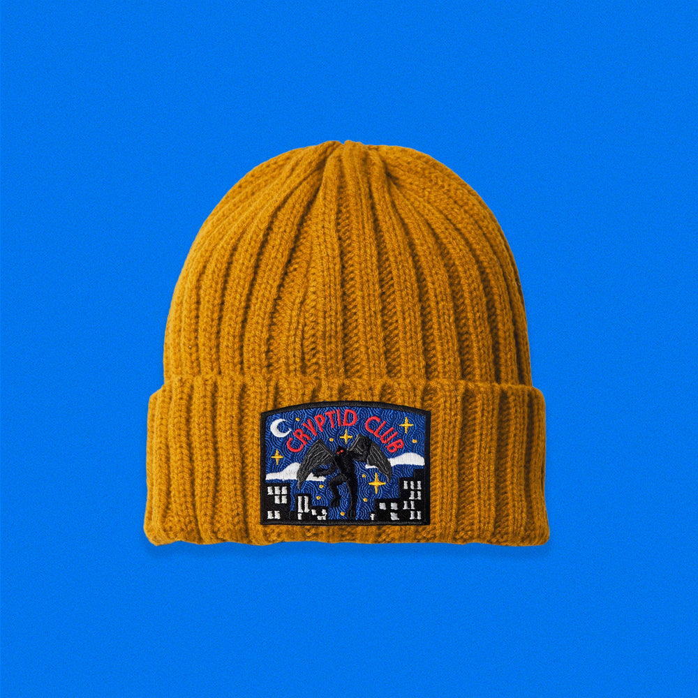 Mothman Cryptid Club Cable Knit Beanie