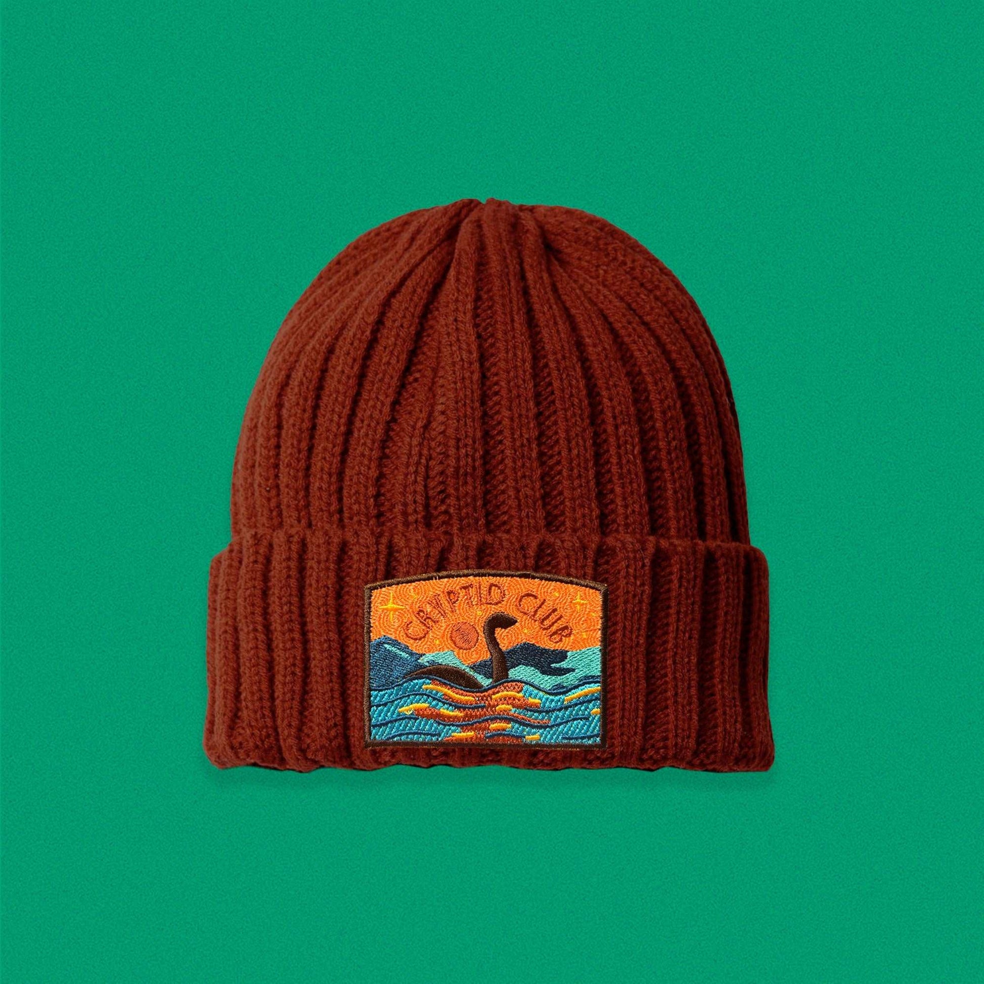 Loch Ness Cryptid Club Cable Knit Beanie