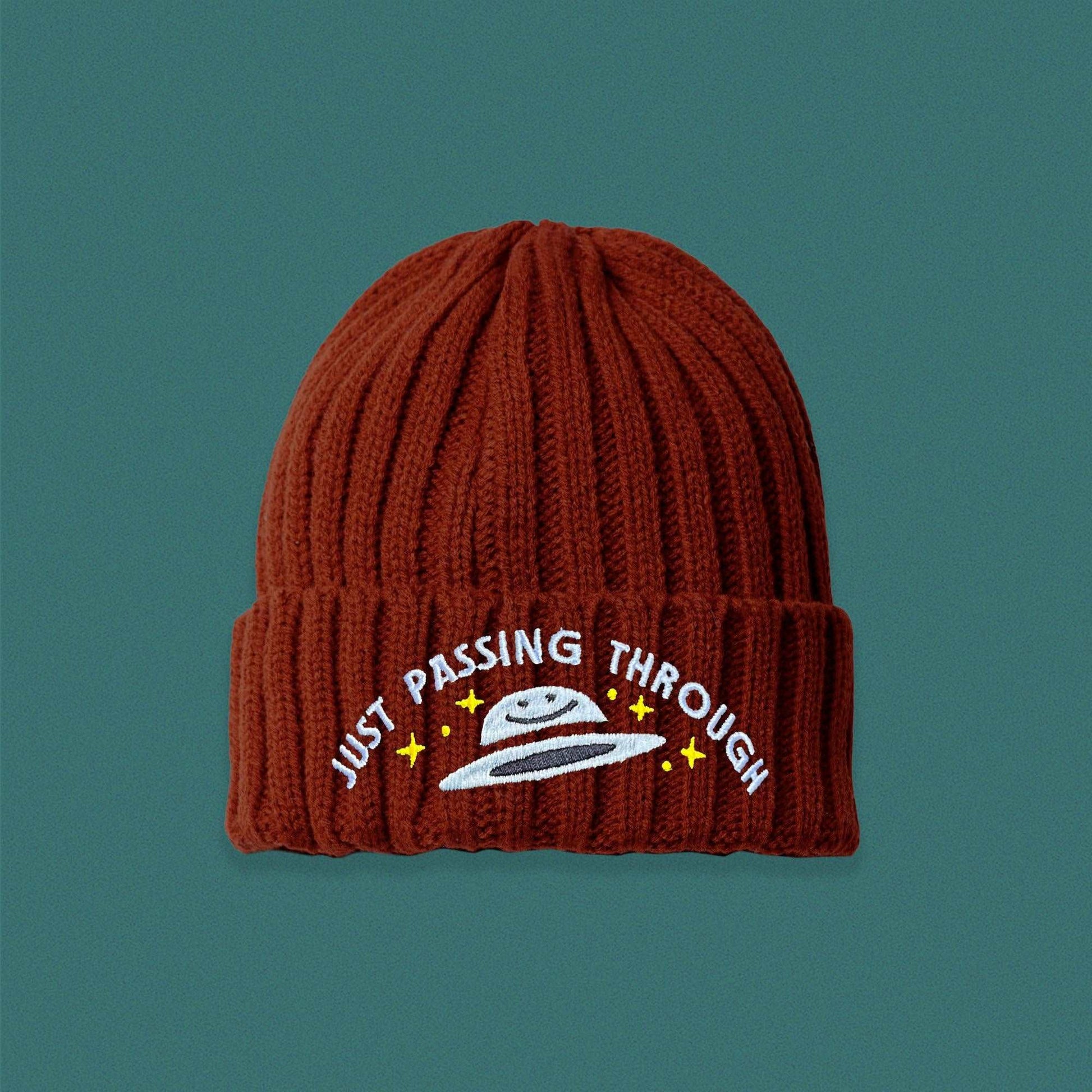 Just Passing Through Cable Knit Beanie