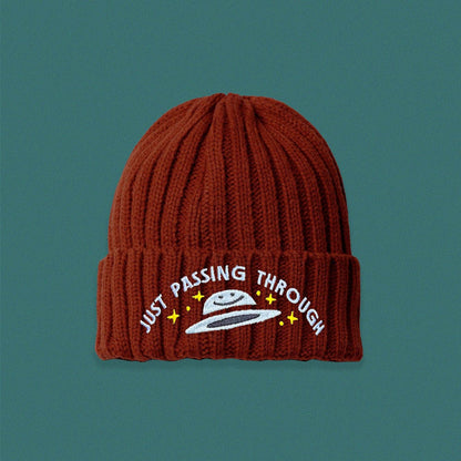 Just Passing Through Cable Knit Beanie