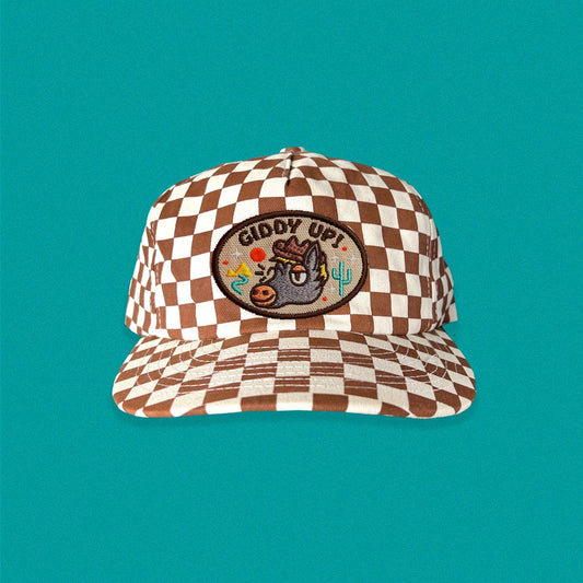 Giddy-Up 5-Panel Checkered Floppy Hat