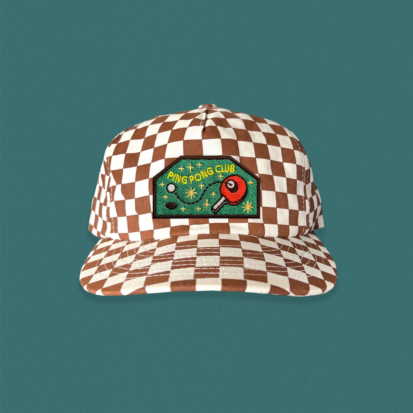 Ping Pong Club 5-Panel Checkered Floppy Hat