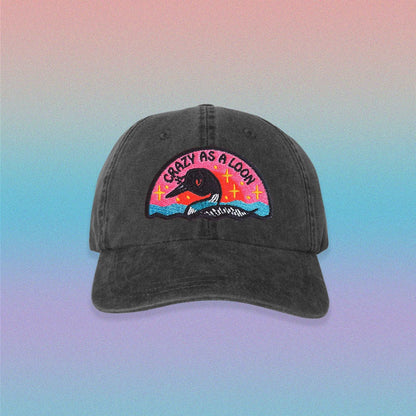 Crazy as a Loon Dad Hat