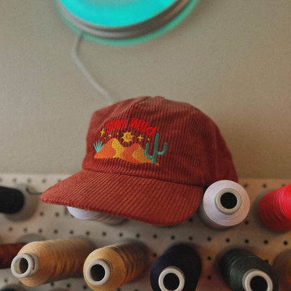 Stay Wild 5-Panel Corduroy Hat