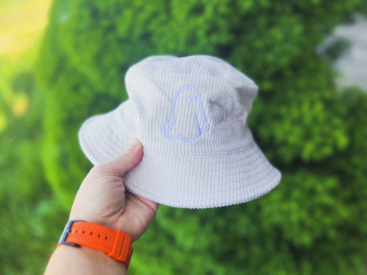 Ghost Corduroy Bucket Hat