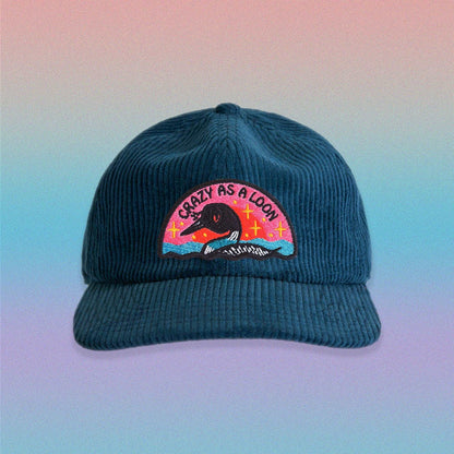 Crazy as a Loon Corduroy Hat