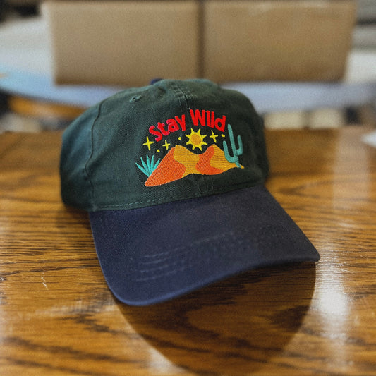 Stay Wild Two-Tone 90s Dad Hat