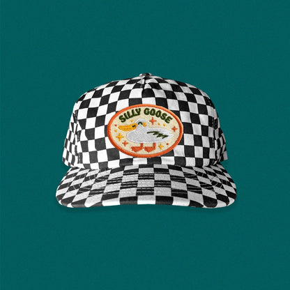 Silly Goose 5-Panel Checkered Floppy Hat
