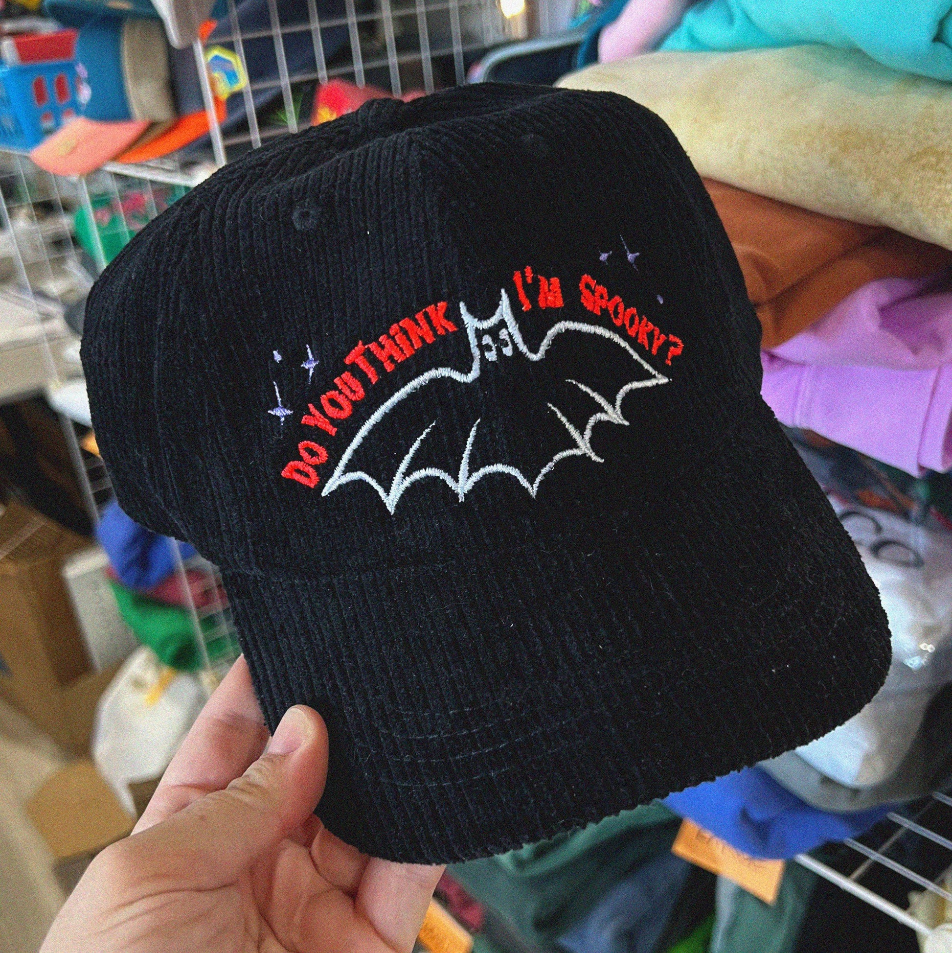 Do You Think I'm Spooky? Corduroy Hat